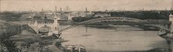 Andreevsky Rail Bridge, Moskva River Large Format Postcard