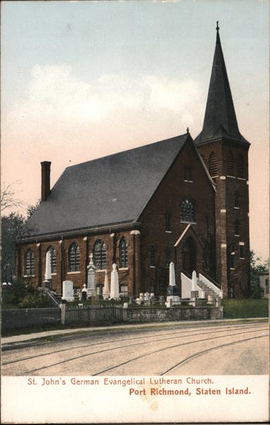 St. John's German Evangelical Lutheran Church, Staten Island Port Richmond New York