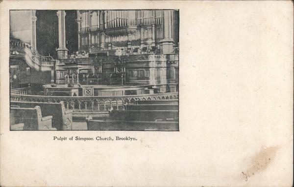 Pulpit of Simpson Church New York