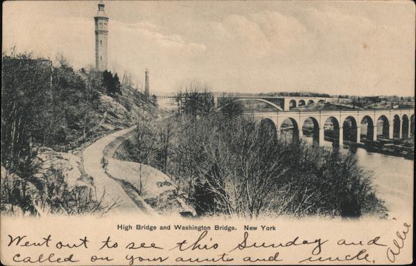 High Bridge and Washington Bridge New York