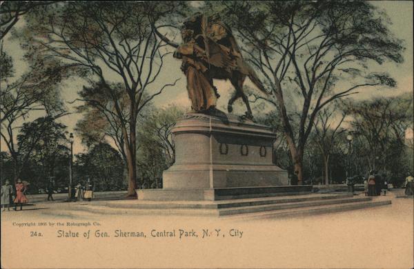 Statue of Gen. Sherman, Central Park New York