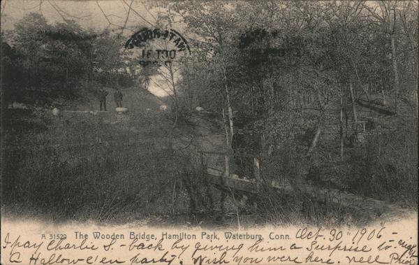 The Wooden Bridge, Hamilton Park Waterbury Connecticut