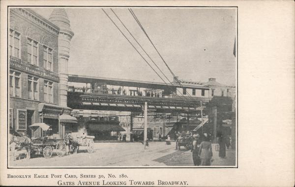 Gates Avenue Looking Towards Broadway Brooklyn New York