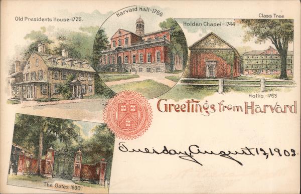 Greetings From Harvard Cambridge Massachusetts