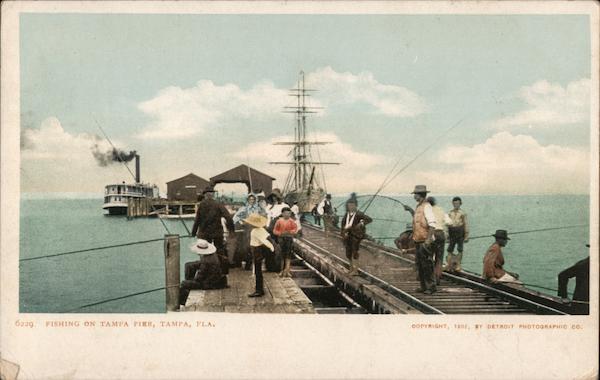 Fishing on Tampa Pier Florida