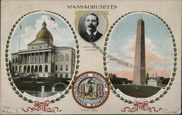 Massachusetts Governor, State House, State Seal and Monument