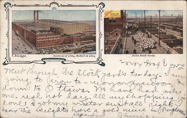 Union Stock Yards - Factories of Libby, McNeill & Libby Chicago Illinois