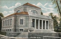 Sheldon Library, St. Paul School Postcard