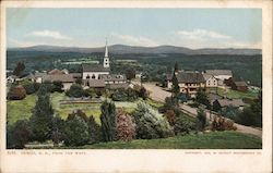 Dublin From the West New Hampshire Postcard Postcard Postcard