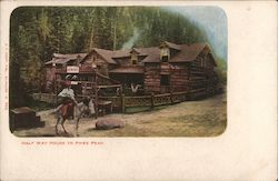Half Way House to Pikes Peak Postcard