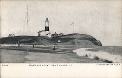 Montauk Point Light House New York Postcard Postcard Postcard