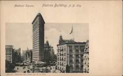 Madison Square - Flatiron Building Postcard