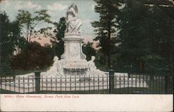 Heine Monument, Bronx Park New York, NY Postcard Postcard Postcard