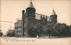 Detroit Museum of Art Michigan Postcard Postcard Postcard