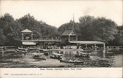 Boat House, Central Park New York City, NY Postcard Postcard Postcard