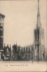 Grace Church New York City, NY Postcard Postcard Postcard