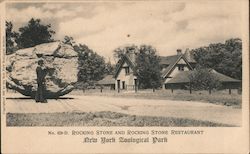 Rocking Stone and Rocking Stone Restaurant, New York Zoological Park Postcard