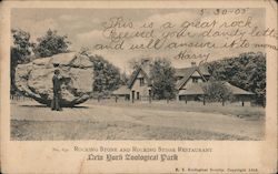 Rocking Stone & Rocking Stone Restaurant, N.Y. Zoological Park Postcard