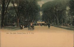 The Mall, Central Park Postcard
