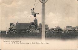 U.S. Life Saving Crew at Drill Brant Rock, MA Postcard Postcard Postcard