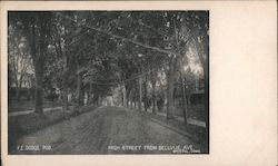 High Street from Bellevue Avenue Postcard