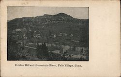 Brinton Hill and Housatonic River Postcard