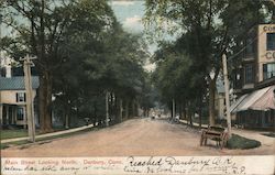 Main Street Looking North Postcard