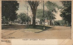 West Street Park Danbury, CT Postcard Postcard Postcard