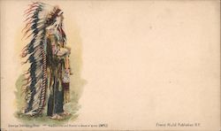 George Standing Bear Native Americana Postcard Postcard Postcard