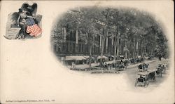 Broadway from Grand Union Hotel Postcard