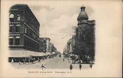 Seventh Street Looking North Postcard