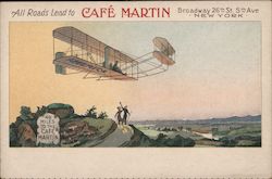 All Roads Lead to Cage Martin - Broadway 26th st. 5th Ave Postcard