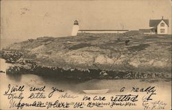 The Old Light, built 1831 Postcard
