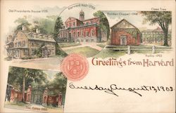 Greetings From Harvard Postcard