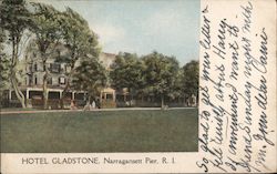 Hotel Gladstone Narragansett Pier, RI Postcard Postcard Postcard