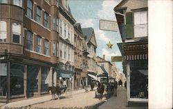 Thames Street North from Mill Street Newport, RI Postcard Postcard Postcard