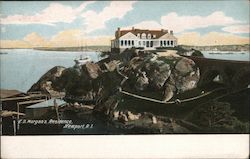 ED Morgan's Residence Newport, RI Postcard Postcard Postcard