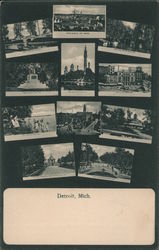 Scenic Views Detroit, MI Postcard Postcard Postcard