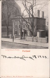 Longfellow's Home Portland, ME Postcard Postcard Postcard