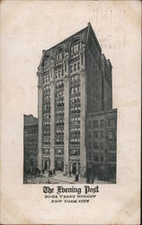 The Evening Post, 20-24 Vesey Street New York City, NY Postcard Postcard Postcard