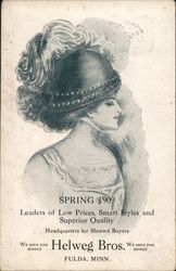 Spring 1909, Leaders of Low Prices , Smart Styles and Superior Quality - Helweg Bros Postcard