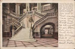 Marble Court and Grand Staircase, Metropolitan Life Building Postcard