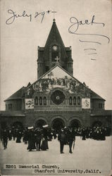 Memorial Church at Stanford University Postcard