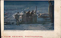 Evening On Van Ness Avenue Ruins Postcard