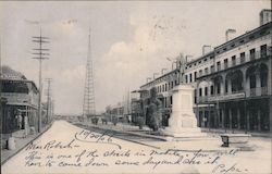Duncan Place, Semmes Monument Postcard