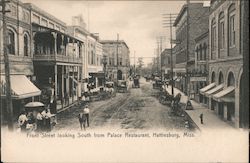 Front Street Looking South From Palace Restaurant Postcard