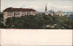 Newberry Library, North Clark Street Postcard