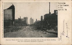 Destruction of San Francisco by Fire California 1906 San Francisco Earthquake Postcard Postcard Postcard