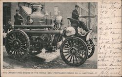 Largest Self Propelled Fire Engine in the World, Engine No. 4 Postcard