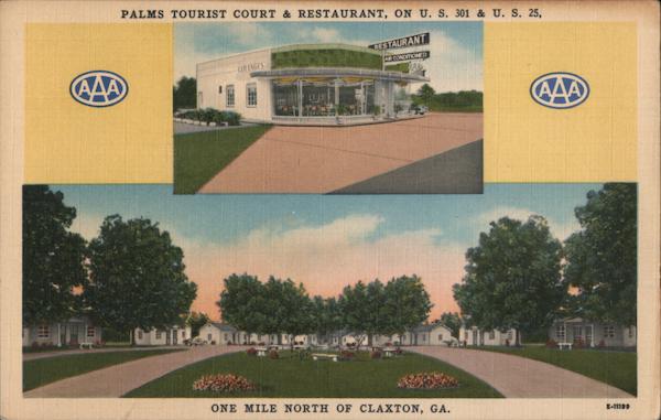 Palms Tourist Court & Restaurant Claxton Georgia